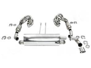 Sistema de escape deportivo CARGRAPHIC GT sin calefacción / con colectores ID42 GT. Porsche 964 Carrera 2/4/RS - 96411104504, 96411104605, 96411104502, 96421103905, 96421103932, 96421104004